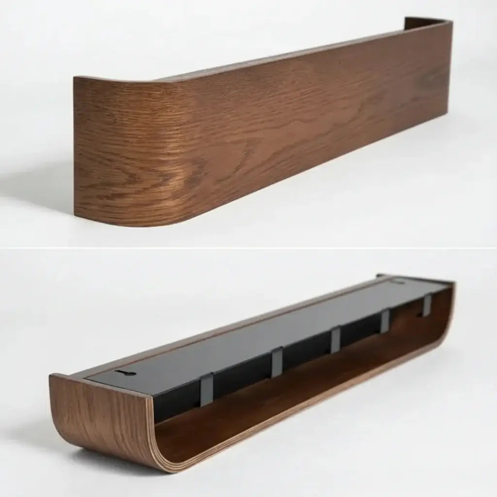 Nordic wall shelf organizer with Hooks Entryway Coat & Key Organizer-2