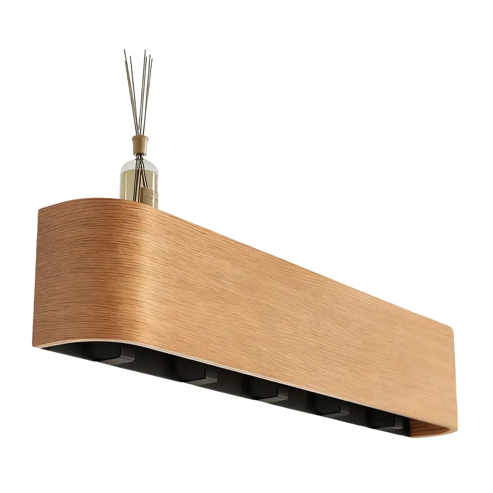 Nordic wall shelf organizer with Hooks Entryway Coat & Key Organizer-7